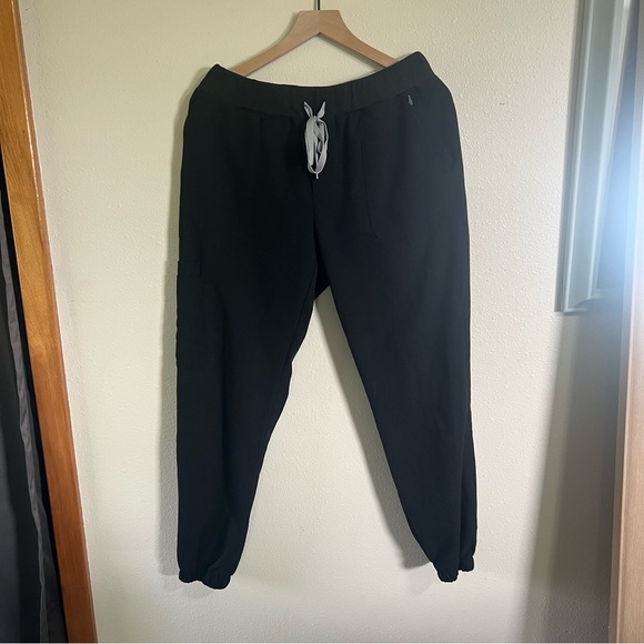 FIGS Taldora Jogger Scrub Pants Black Large - Picture 2 of 7